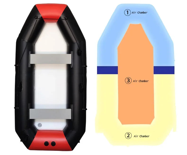 IHOME BOATPARTS PVC Inflatable Fishing Boat For Sea Use