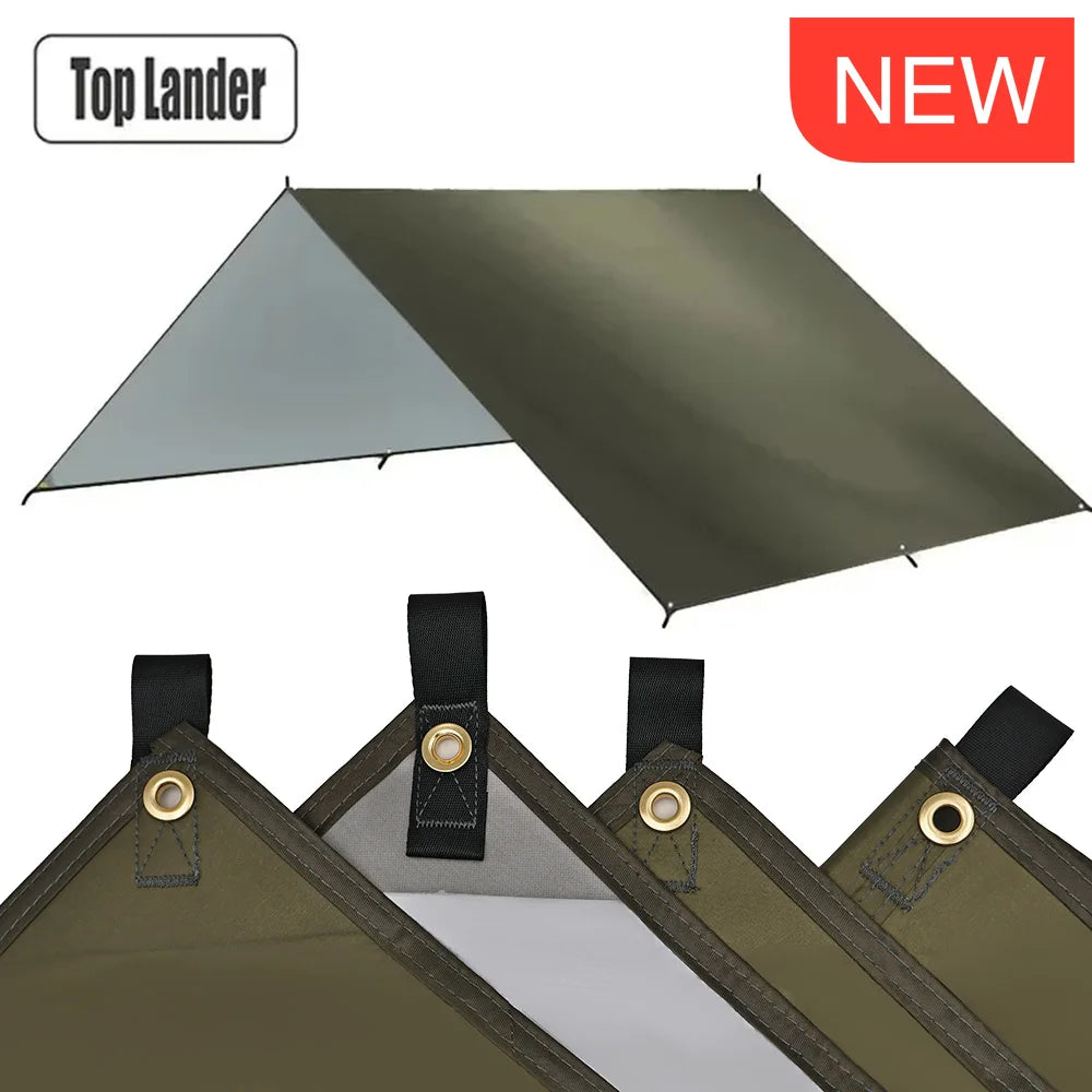 Top Lander Camping Tarp Waterproof Sun Shelter Outdoors