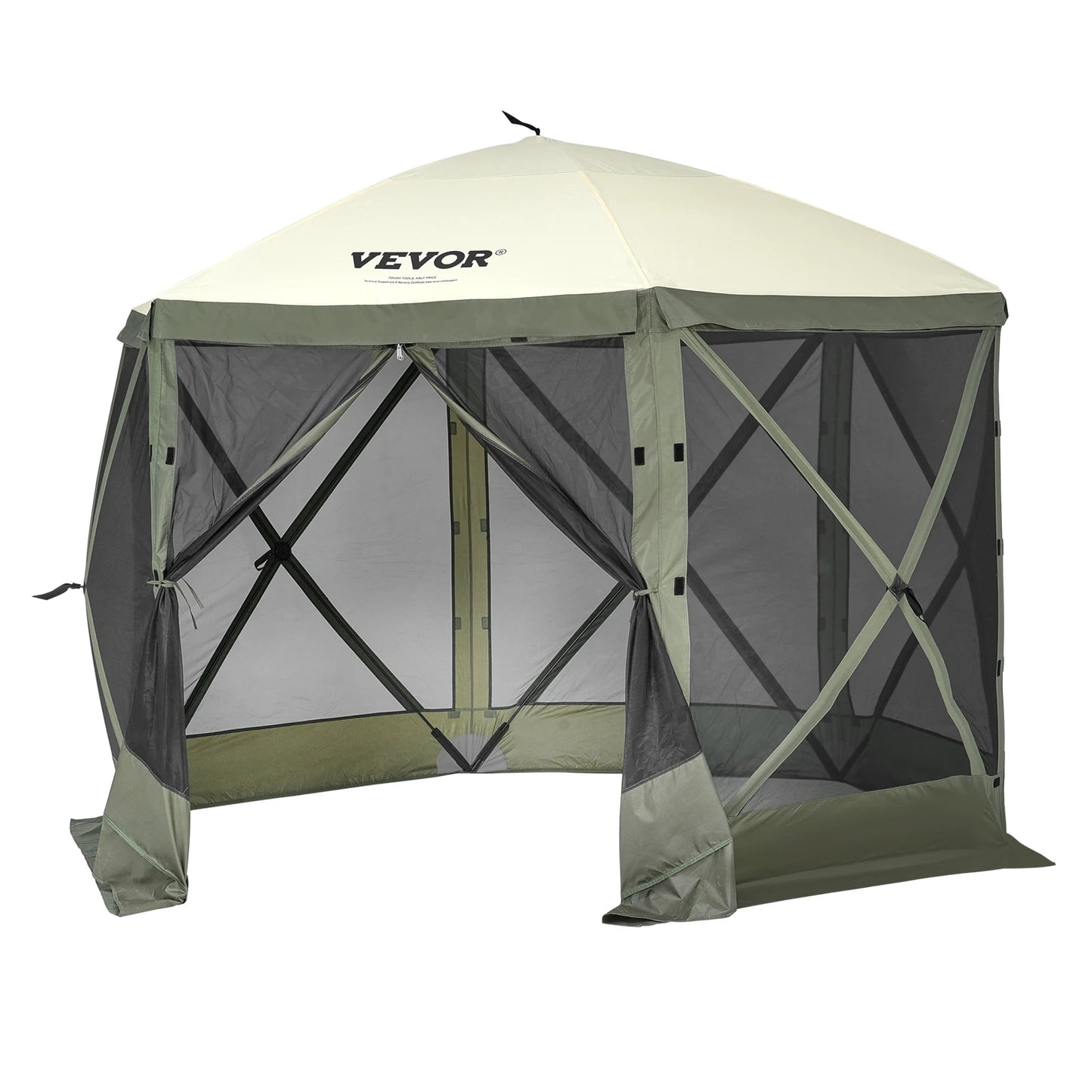 SucceBuy Pop Up Gazebo Tent 6Sided Canopy Sun Shelter