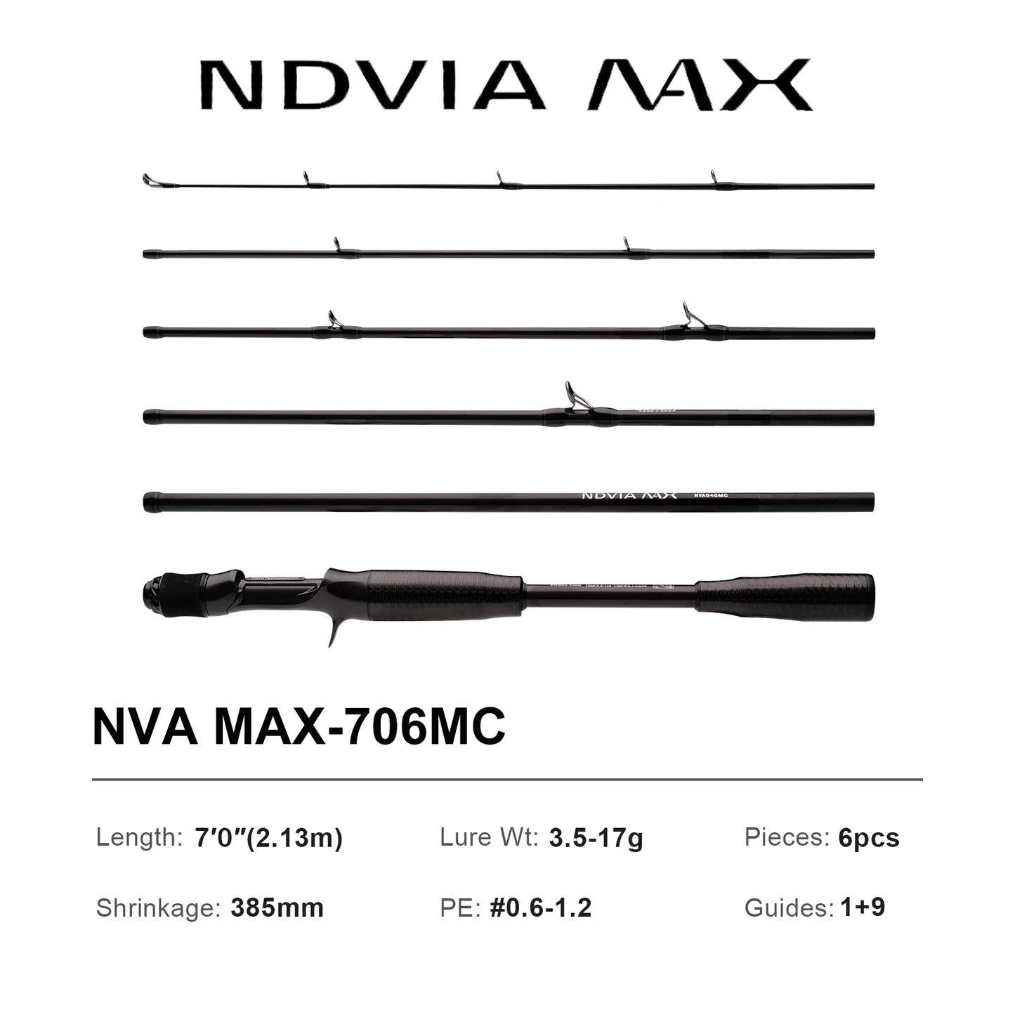 Pure-Lure NDVIA Max Ajing Eging Tubular Tip Rod Fishing Rod