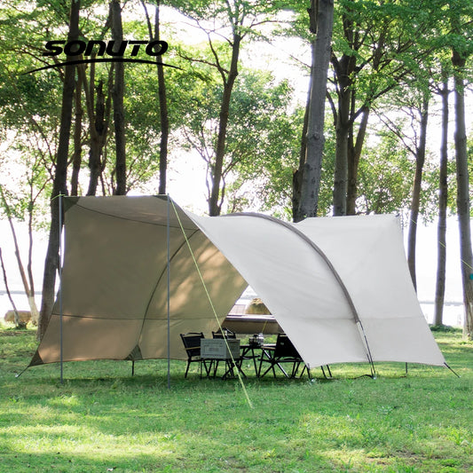 UPF50 Plus Lycra Beach Tent Windproof Portable Sunshade Shelter Camping