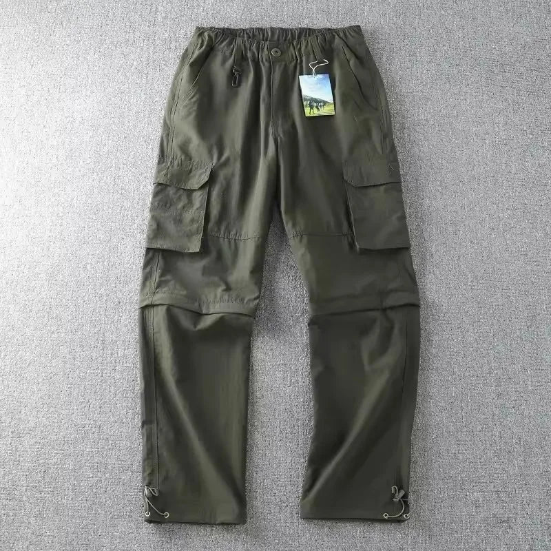 NONECN Men Quick-Dry Outdoor Pants For Hiking And Travel