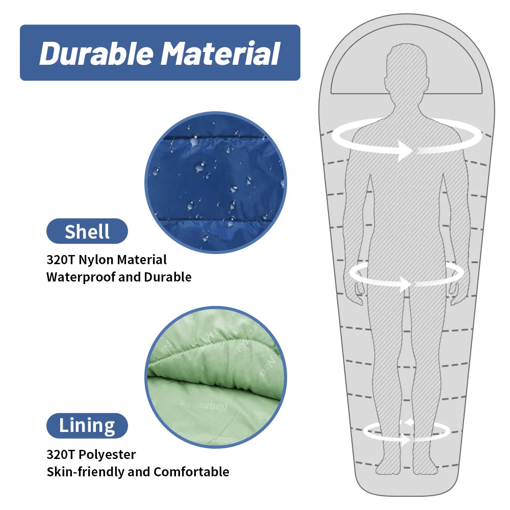Naturehike MJ300 Ultralight Cotton Winter Sleeping Bag 4 Season Camping