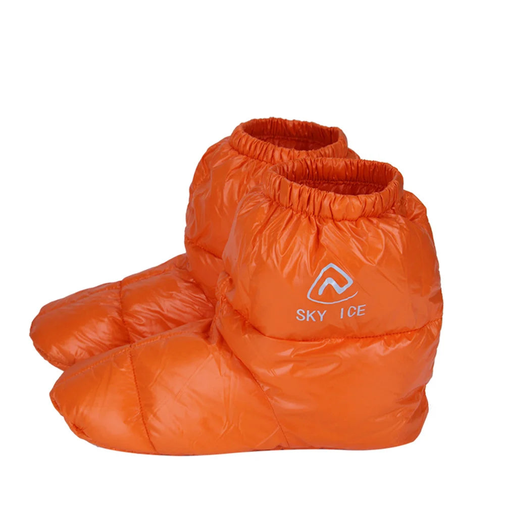 NONECN Winter Duck Down Slippers Boots For Men And Women