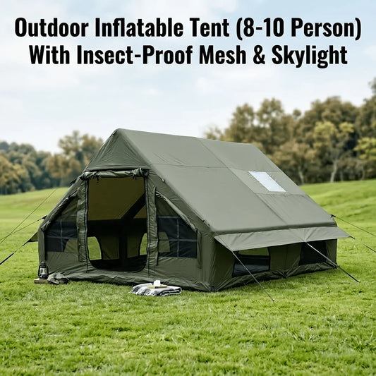 Inflatable Outdoor Tent Eight-Person Three-Season Weatherproof Shelter