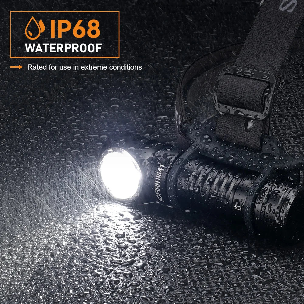 Sofirn HS41 Headlamp 4000lm SST20 LED USB C Rechargeable