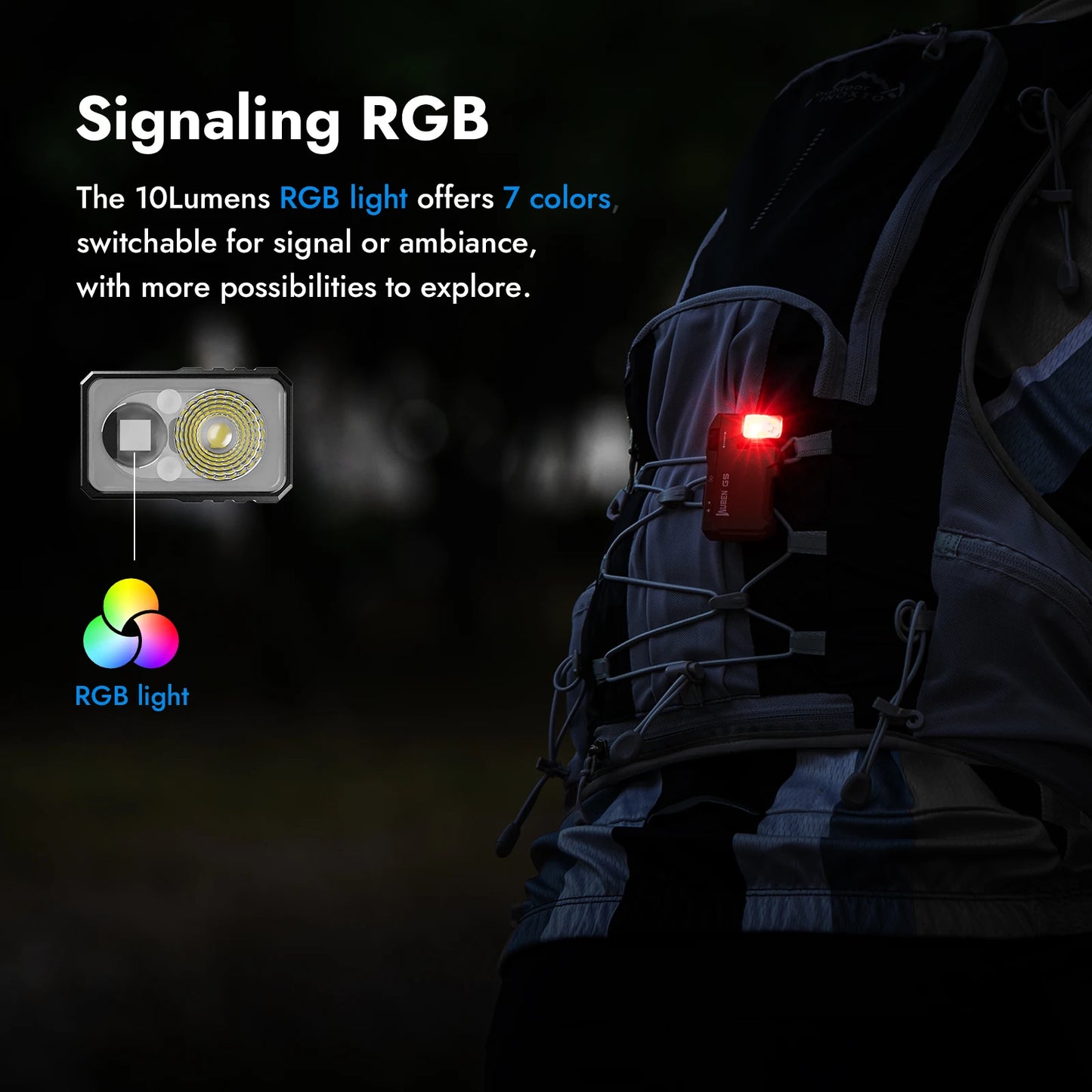 WUBEN X4 G5 EDC Flashlight Bundle Magnetic Tail RGB Rechargeable