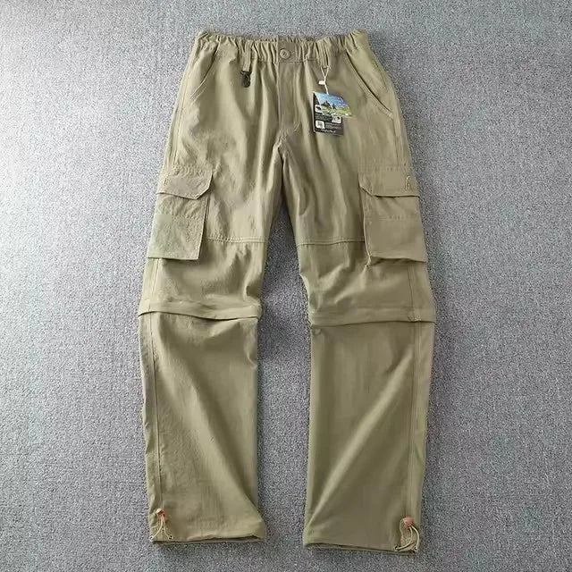 NONECN Men Quick-Dry Outdoor Pants For Hiking And Travel