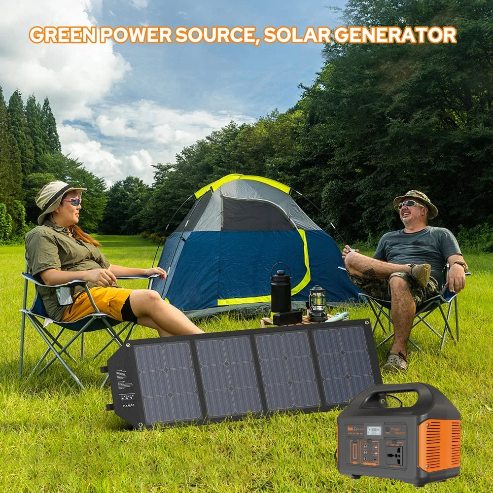 Jsdsolar 300W Portable Solar Power Station Generator 110V 220V