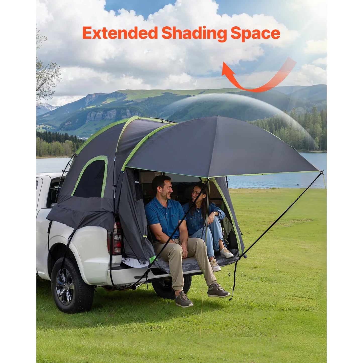 SucceBuy All Weather Truck Bed Tent For Camping Gear