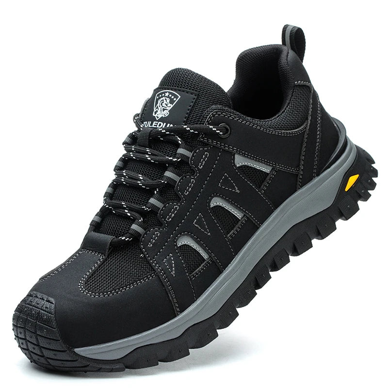 Men Steel Toe Safety Shoes Puncture Resistant Air Cushion Boots