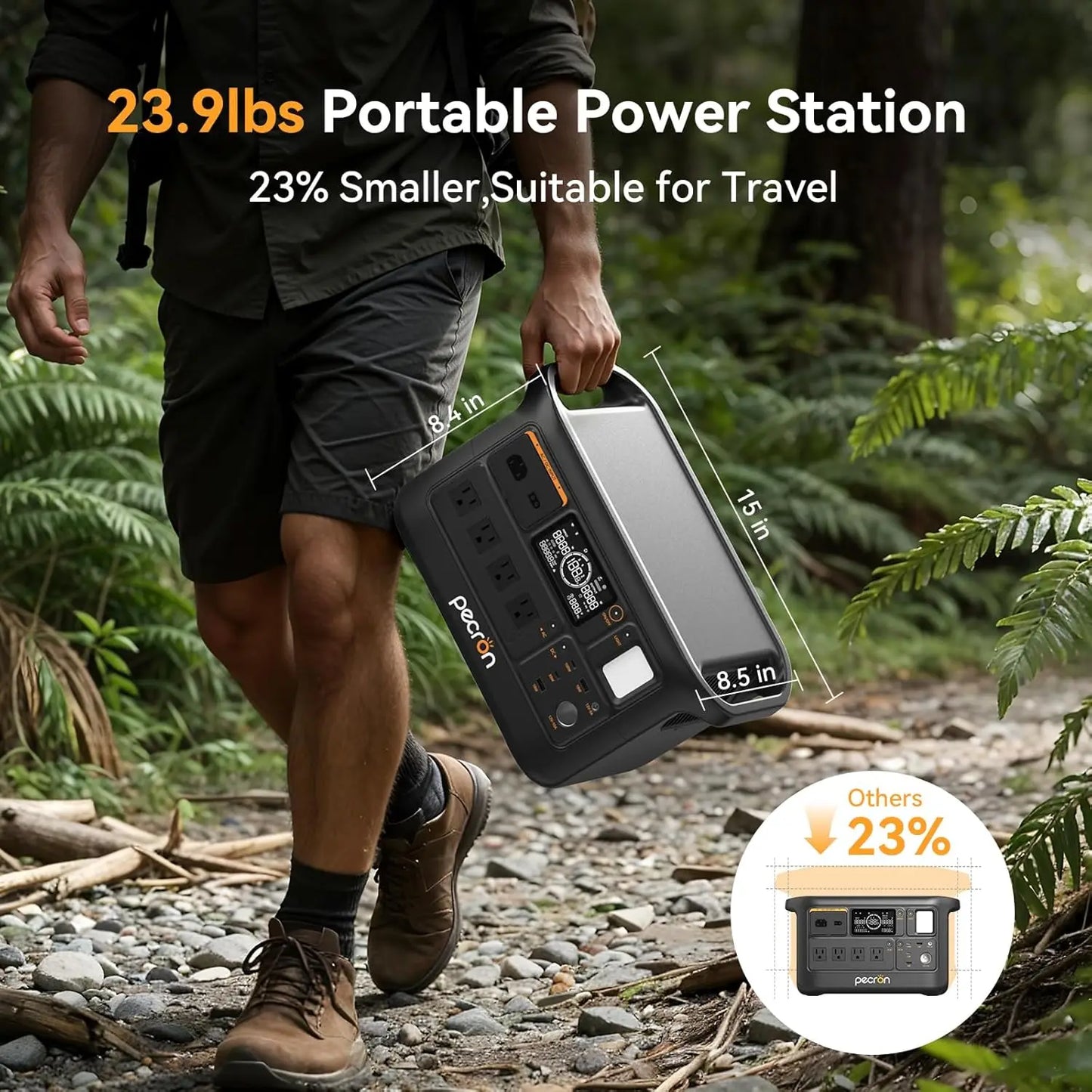 F1000LFP Portable Power Station 1500W 1004Wh LiFePO4 Solar Generator