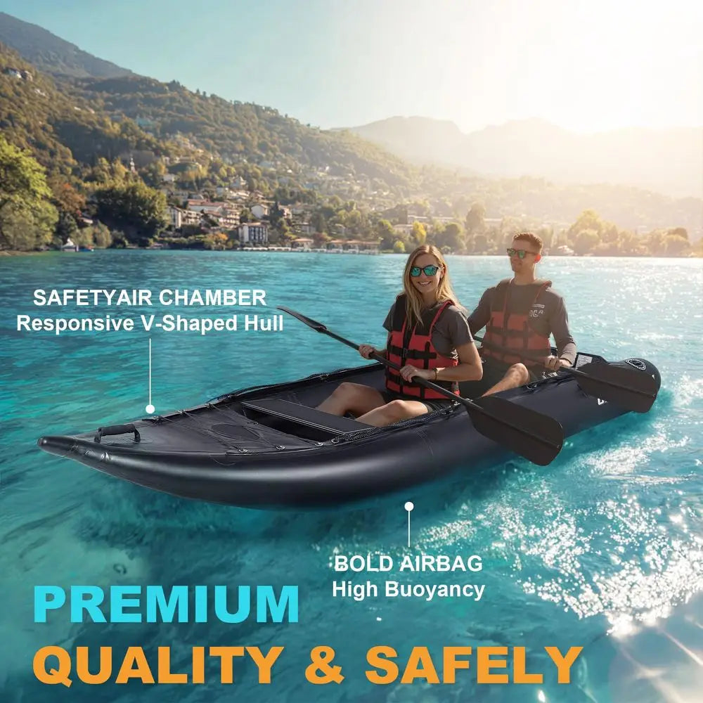 Inflatable Dinghy Boat For Adults With Aluminum Seat And Paddle