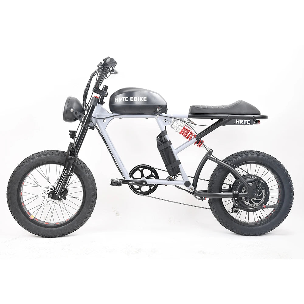 HRTC Electric Retro Off Road Ebike 1500W 48V Performance