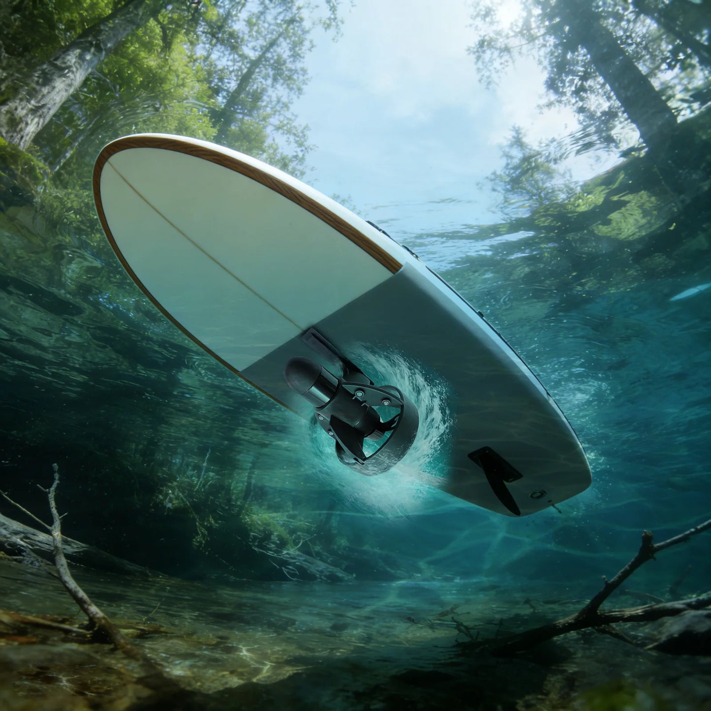Underwater Electric Thruster For SUP Kayak 288W 500Kg Thrust