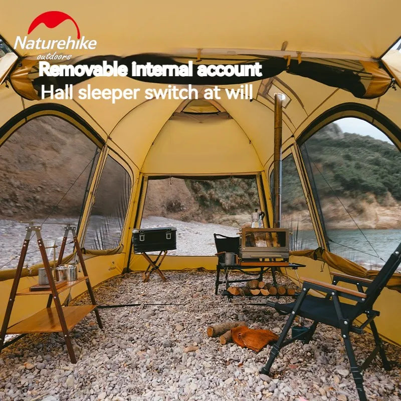 Naturehike Dunes Camping Tent For 6 People Dome Shelter Waterproof