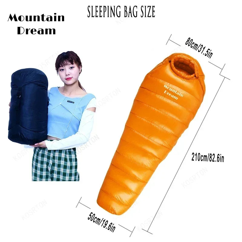 DUTRIEUX ONEAGER Ultralight Goose Down Sleeping Bag Alpine Hiking 800FP