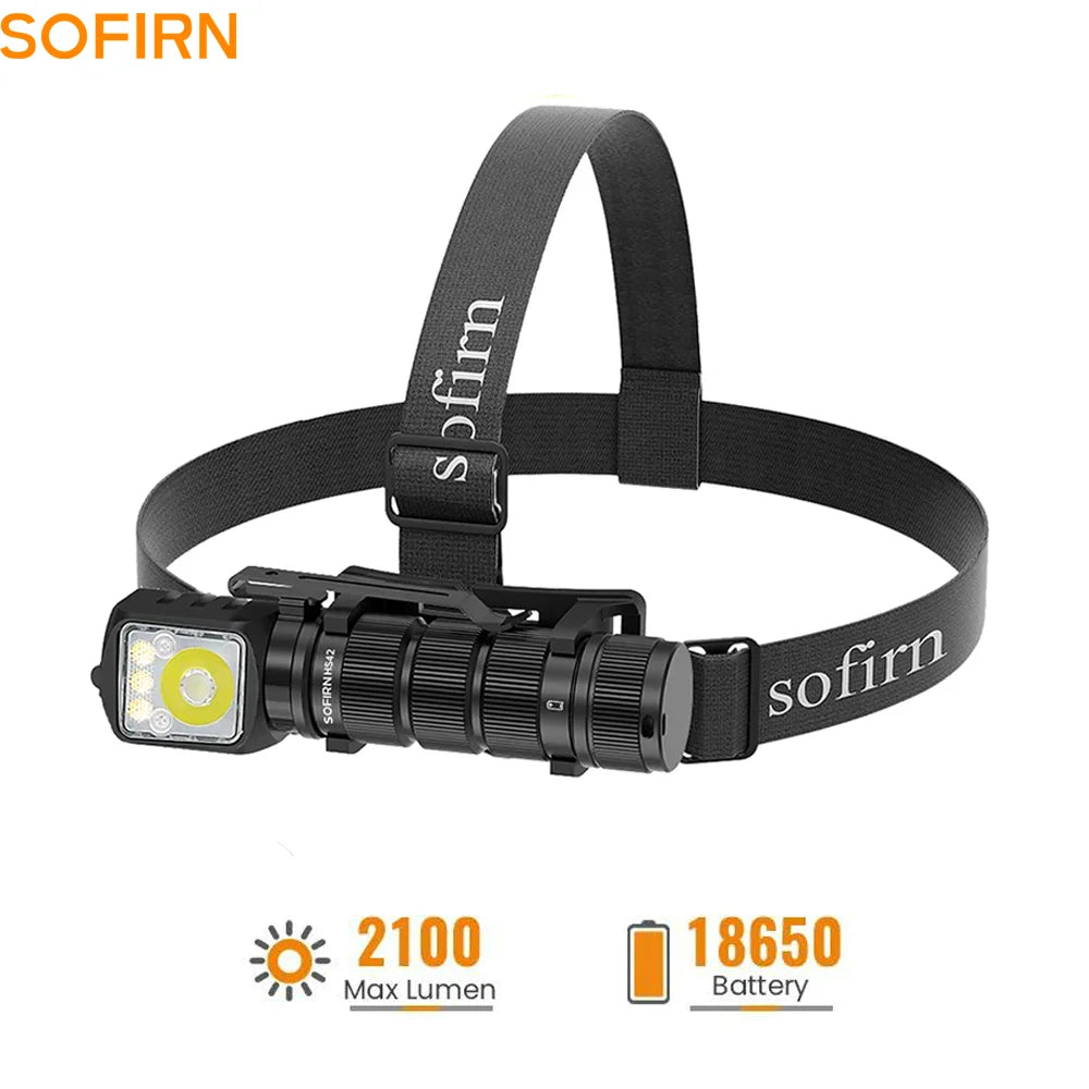 Sofirn HS42 Headlamp 2100 Lumen 6000K USB C Rechargeable
