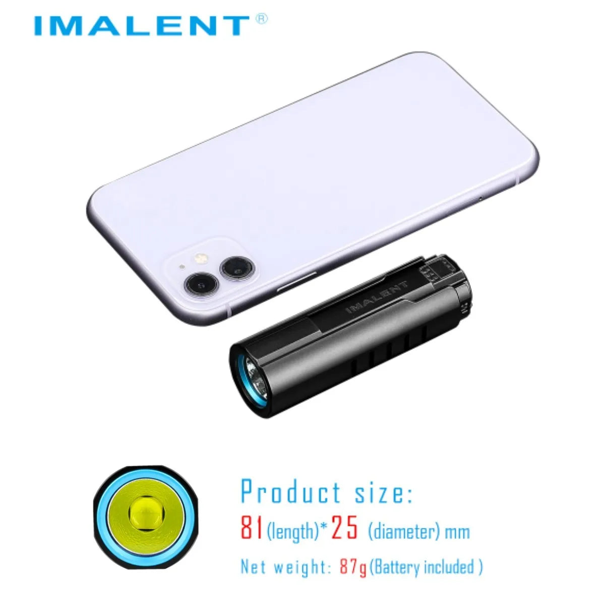 IMALENT LD70 LED Flashlight 4000 Lumens EDC USB Rechargeable