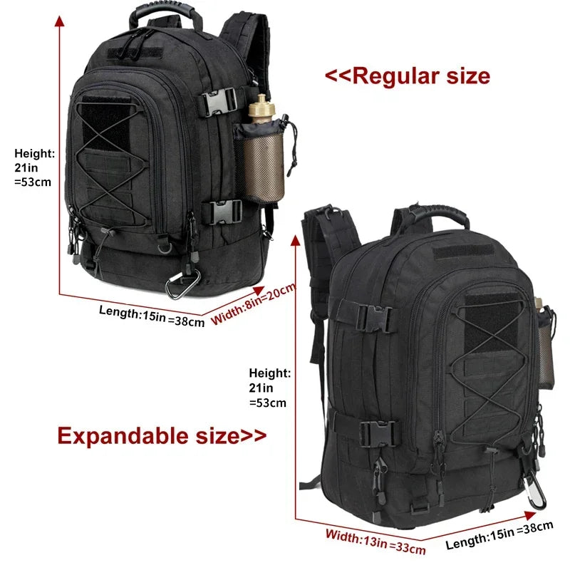 Q Tactical Backpack Unisex Water Resistant Hiking Travel Laptop