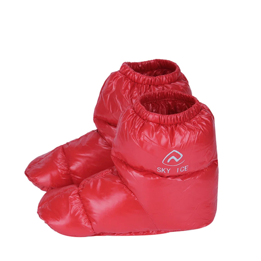 NONECN Winter Duck Down Slippers Boots For Men And Women