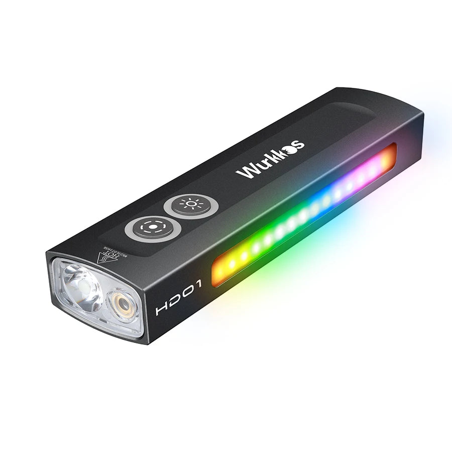 Wurkkos HD01 1200LM Multifunctional Flashlight IP65 RGB For Hiking