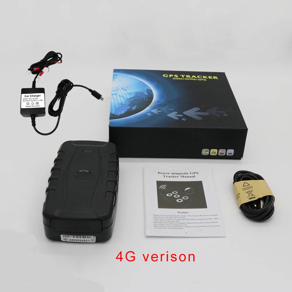 Lamariely 4G GPS Car Tracker With 20000mAh Battery IP67 Waterproof