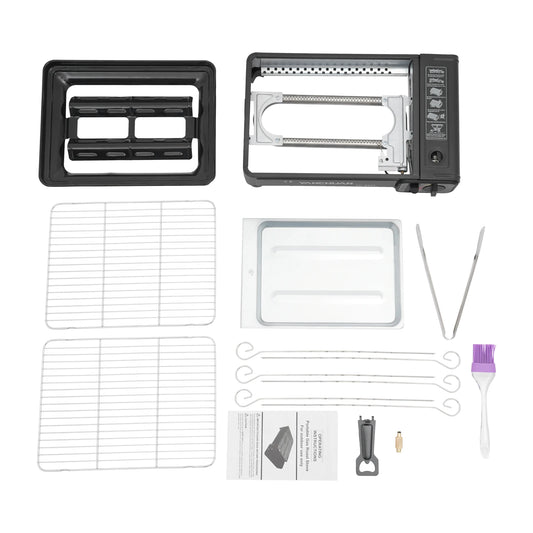 Portable Gas Barbecue Stove With Carrying Case For Camping