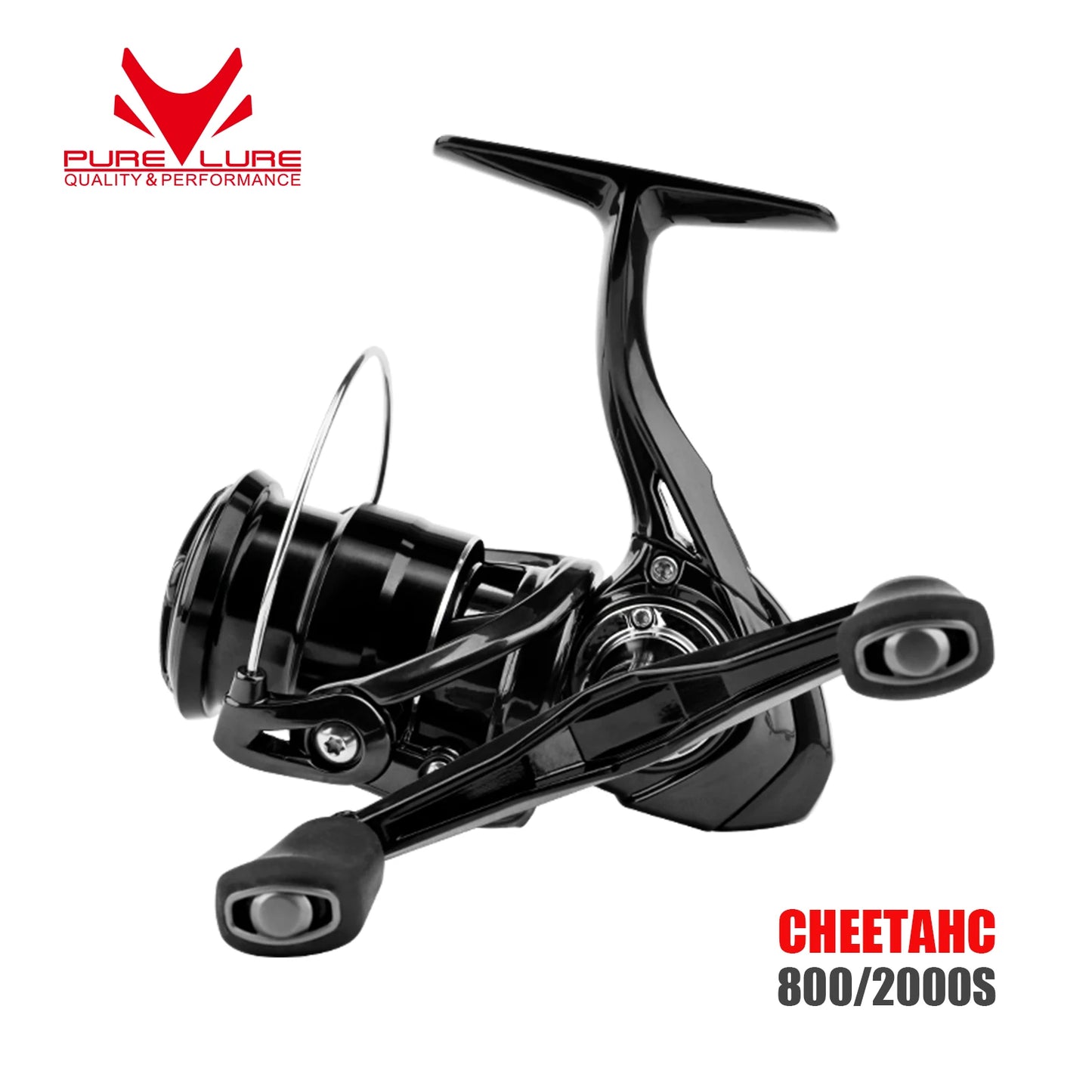 PureLure CheetahC 6.2:1 High Speed Spinning Fishing Reel