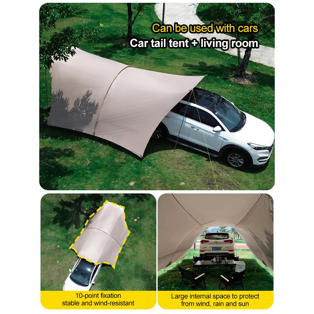 UPF50 Plus Lycra Beach Tent Windproof Portable Sunshade Shelter Camping