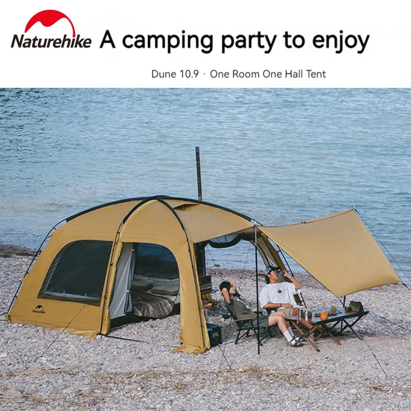 Naturehike Dunes Camping Tent For 6 People Dome Shelter Waterproof
