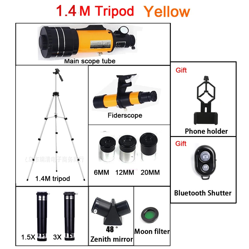 Borwolf F30070 Monocular Astronomical Telescope 150X Zoom