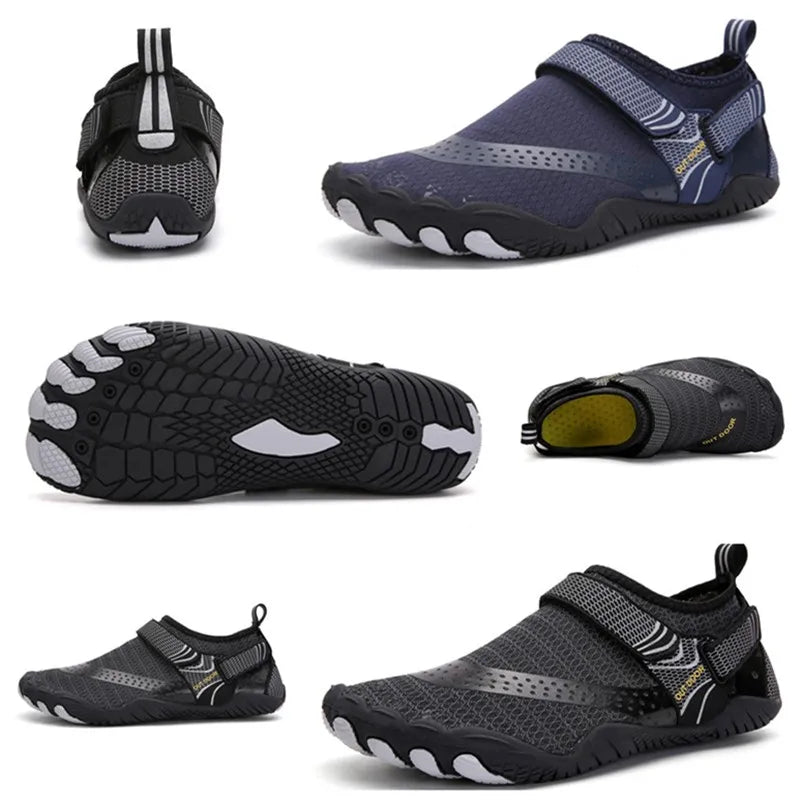 Men Water Shoes Quick Dry Non-Slip Five Finger Aqua Sneakers