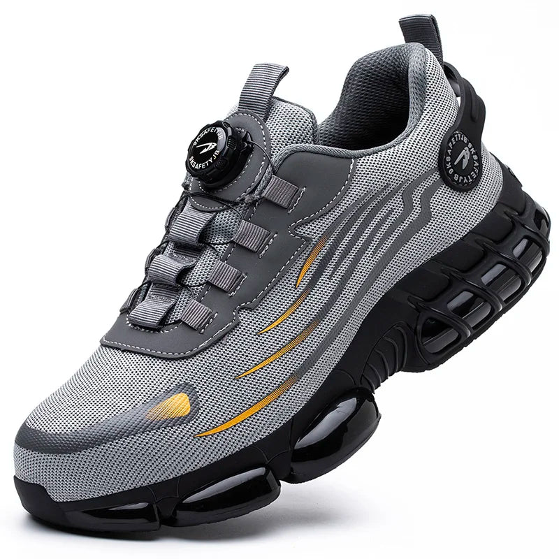 Men Steel Toe Safety Shoes Puncture Resistant Air Cushion Boots