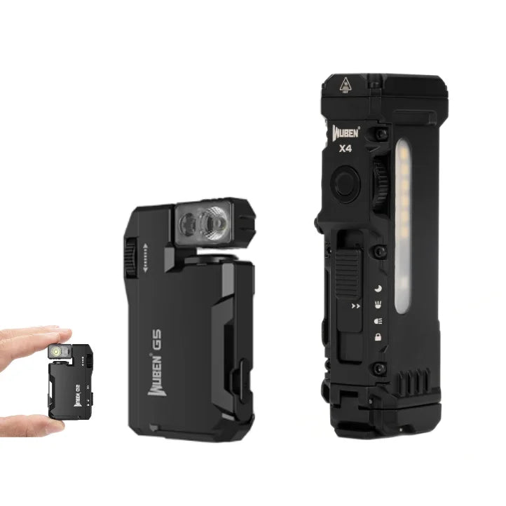 WUBEN X4 G5 EDC Flashlight Bundle Magnetic Tail RGB Rechargeable