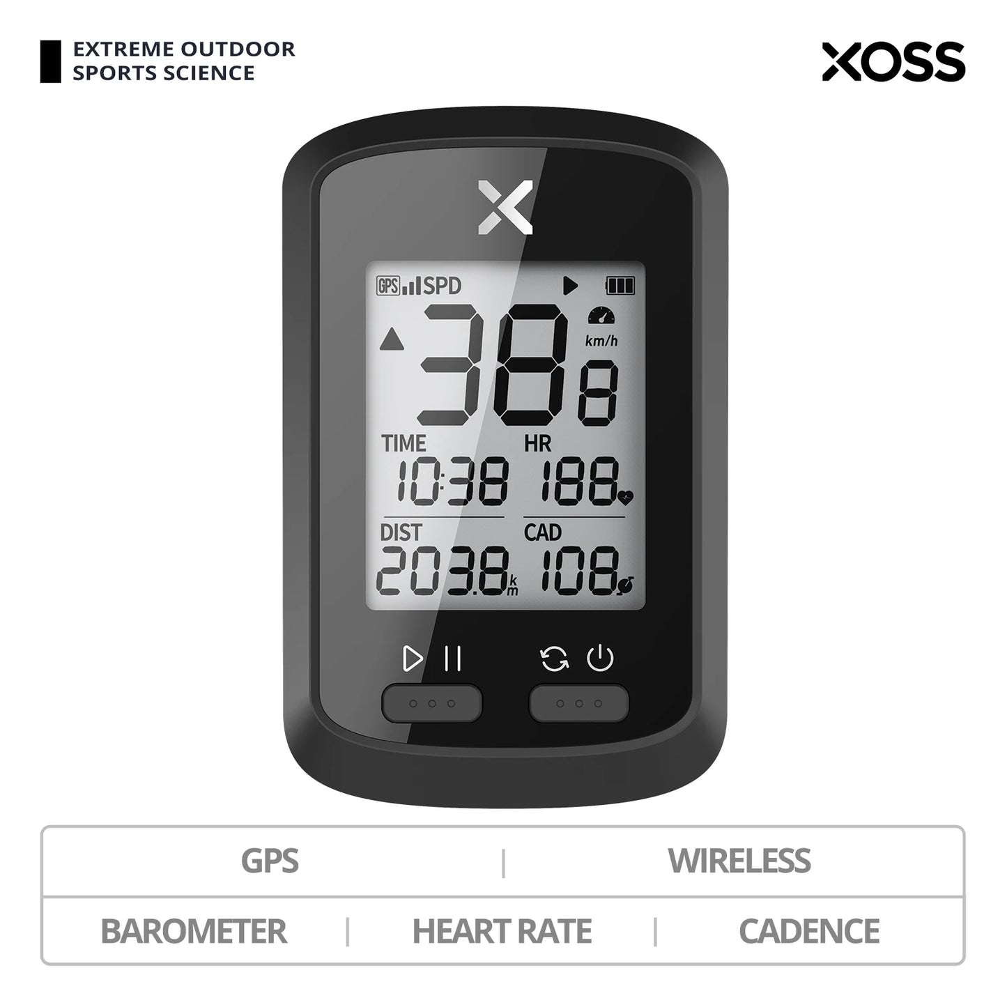 XOSS G/G Plus GPS Bike Computer ANT+ Wireless Road MTB