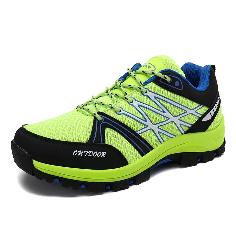 Emike Men's Hiking Shoes Breathable Mesh Outdoor Waterproof