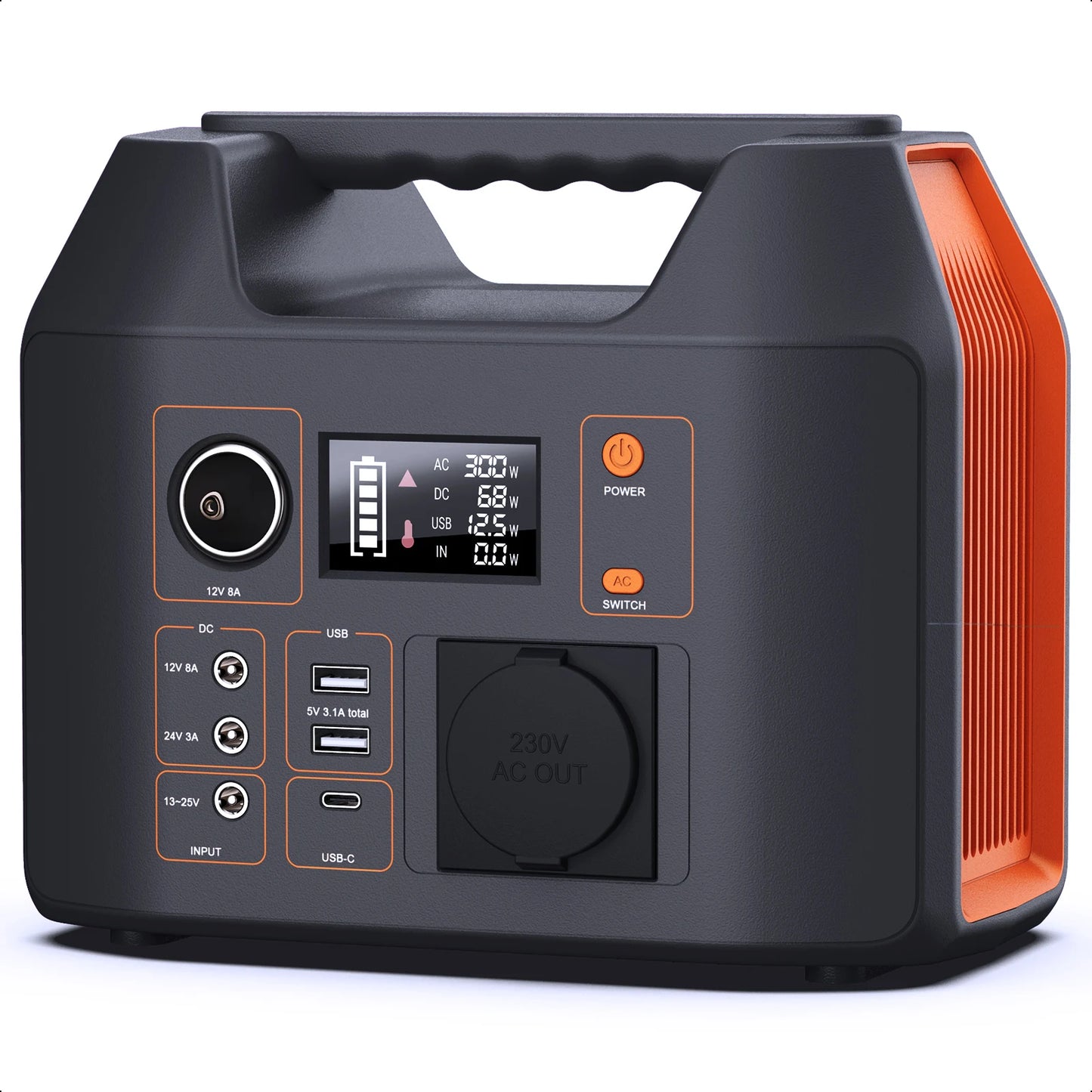 SinKeu Portable Power Station 300W Solar Generator LiFePO4 RV