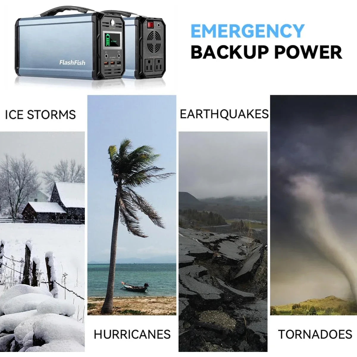LSC G300 60000mAh 222Wh Portable Solar Generator Power Station
