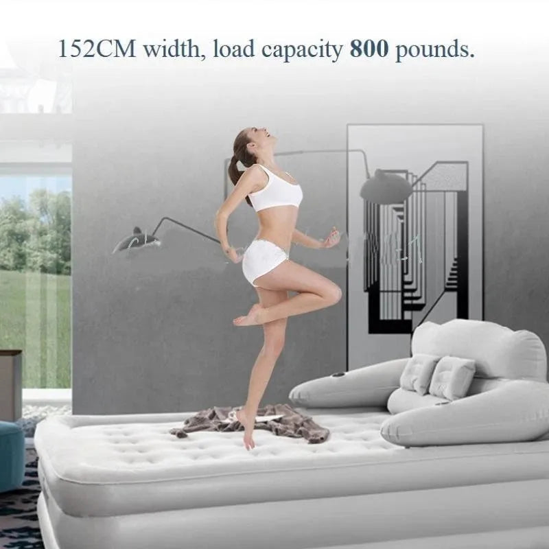 NONECN Outdoor Indoor Air Mattress Sofa Bed Portable Inflatable Couch