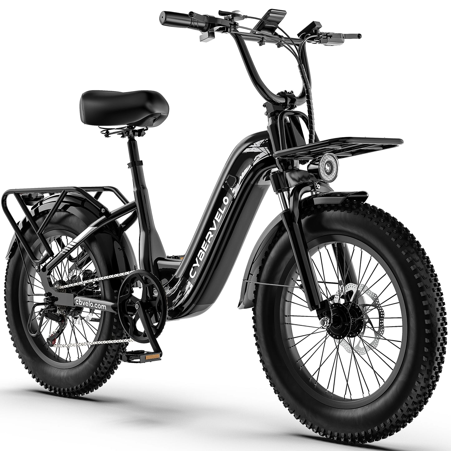 Cybervelo EK12 Step Thru Fat Tire Electric Bicycle