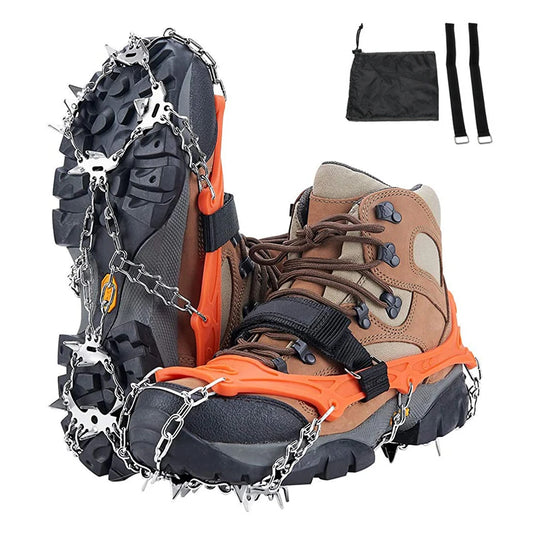 19 Spike Ice Gripper Crampon Shoes for Hiking Snow