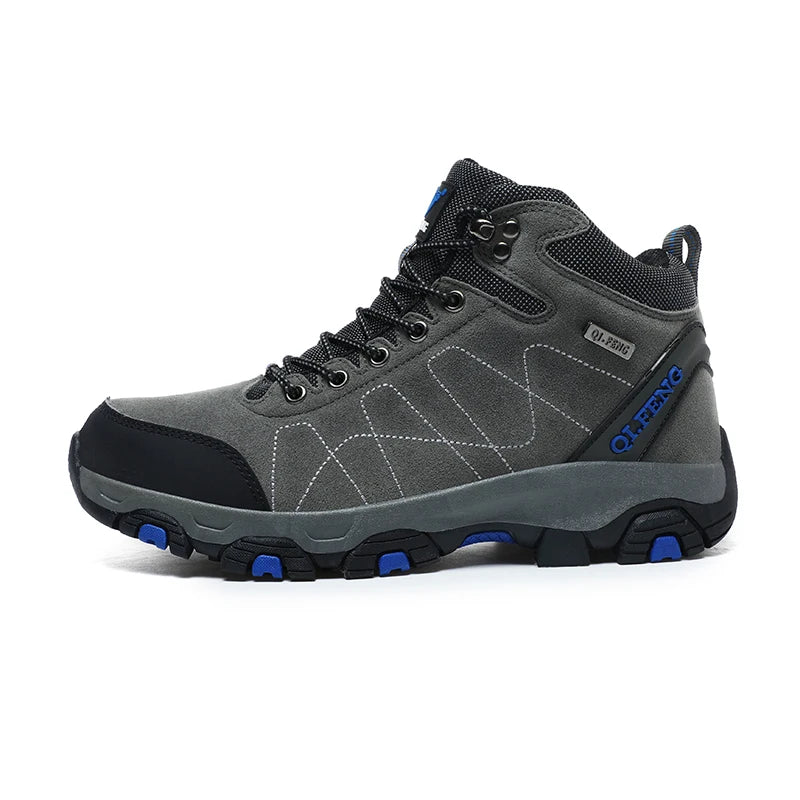 QIFENGCN Hiking Boots Mens Winter Warm Faux Fur Ankle Boots