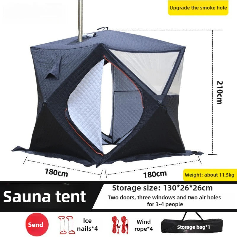 Portable Ice Fishing Shelter Easy Set Up Waterproof Windproof Tent
