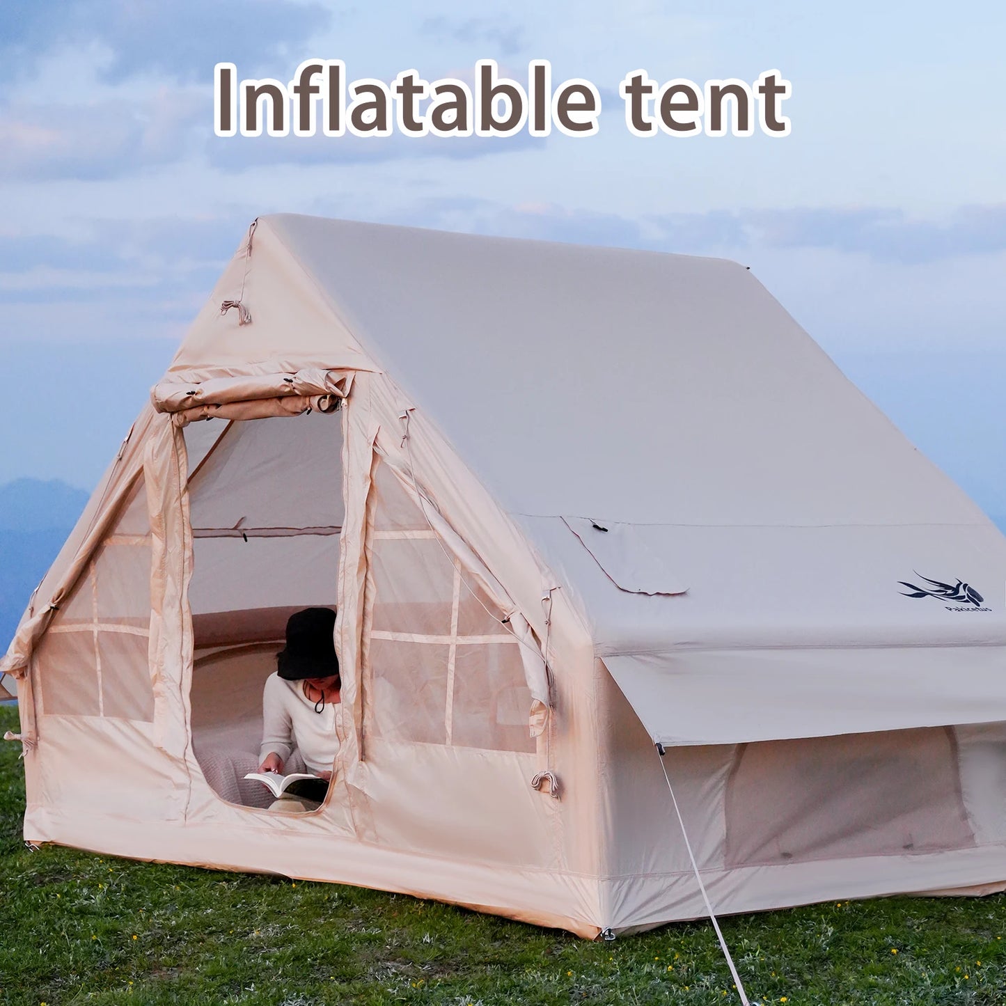 Pakicetus Inflatable Camping Tent Quick Setup 4-Season Shelter