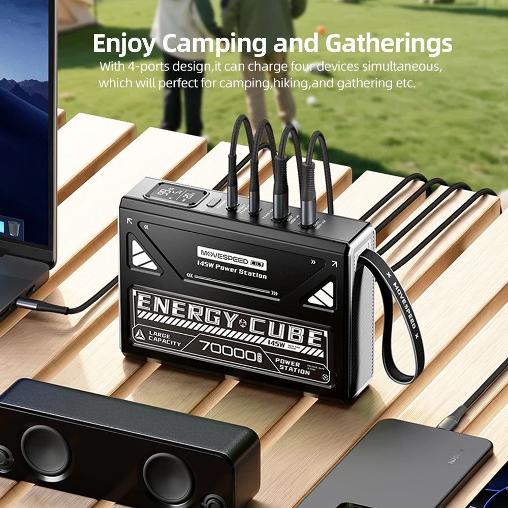 LED Camping Lantern 70000mAh Rechargeable Outdoor Power Backup