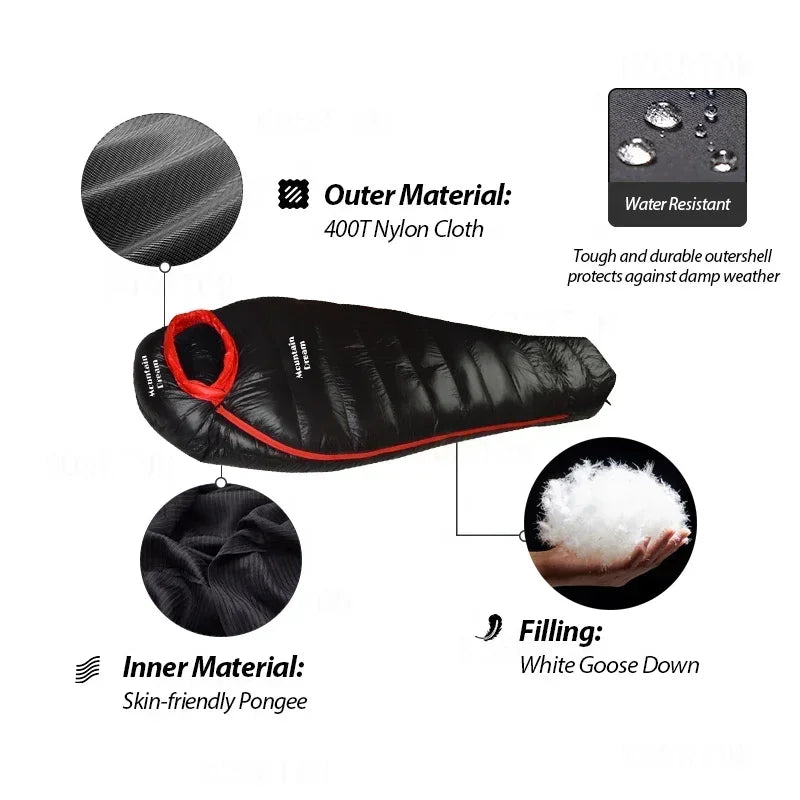 DUTRIEUX ONEAGER Ultralight Goose Down Sleeping Bag Alpine Hiking 800FP