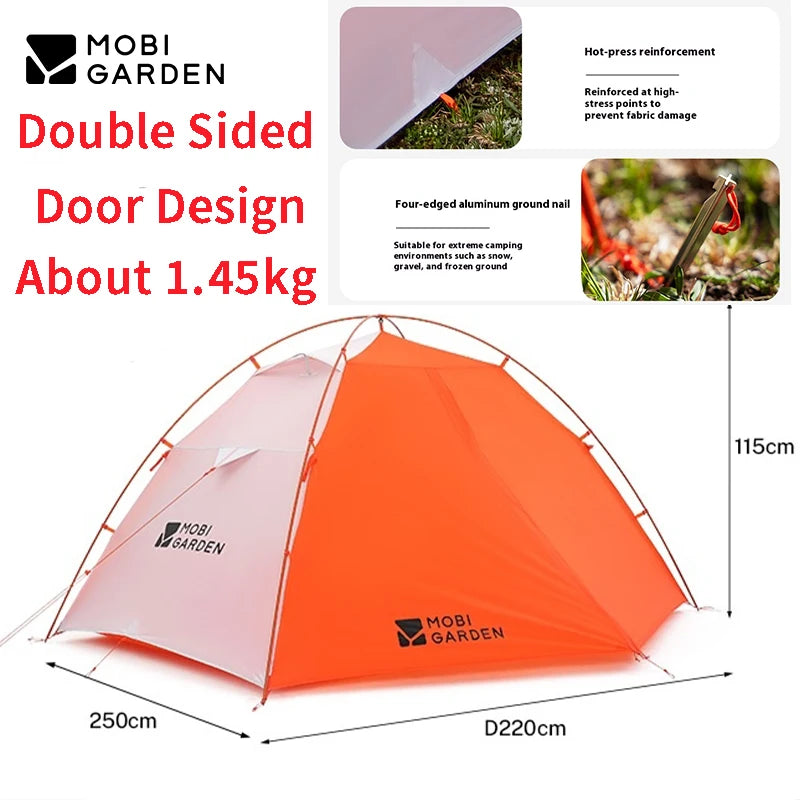 Mobi Garden Four Seasons Cold Mountain Wind Wing Hiking Tent