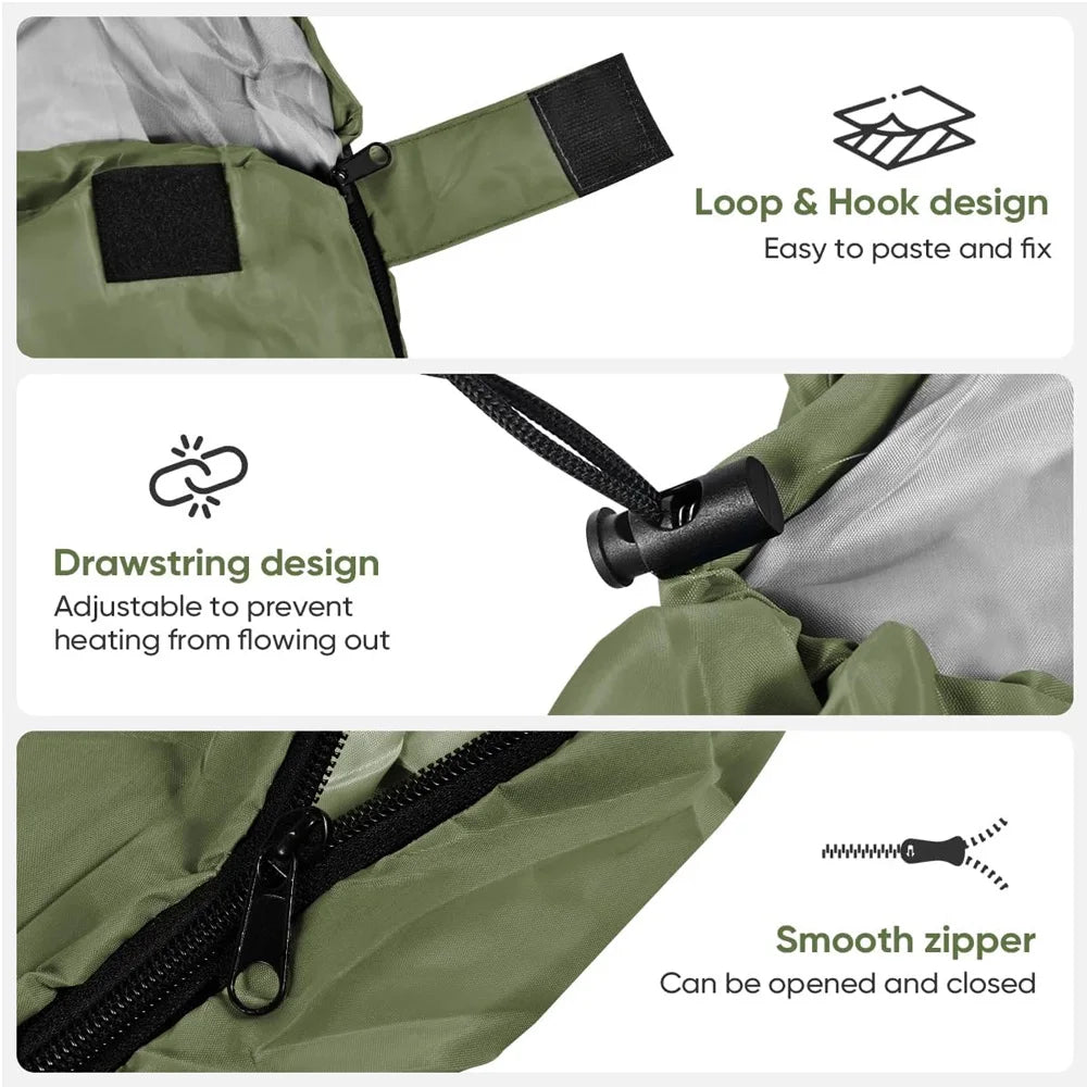 NONECN Ultralight 4 Season Camping Sleeping Bag For Backpacking