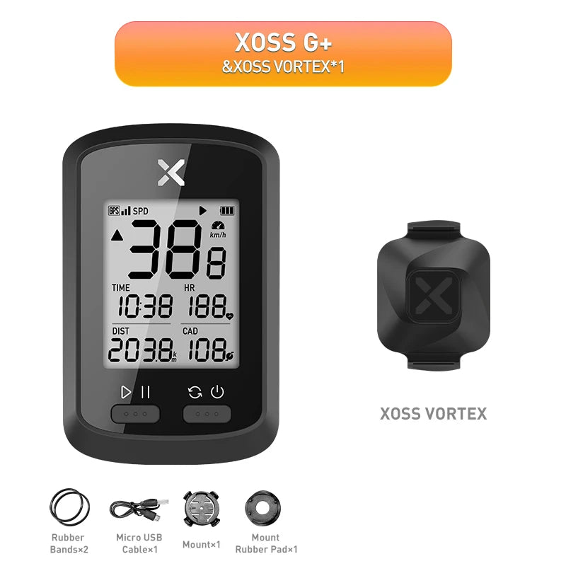 XOSS G/G Plus GPS Bike Computer ANT+ Wireless Road MTB